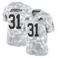 Punc D.Lions #31 Kerby Joseph Player Arctic Camo Salute To Service Limited Stitched Jerseys