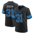 Punc D.Lions #31 Kerby Joseph Player Black Alternate Home Game Stitched Jerseys