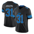 Punc D.Lions #31 Kerby Joseph Player Black Alternate Vapor F.U.S.E. Limited Home Game Stitched Jerseys