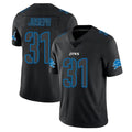 Punc D.Lions #31 Kerby Joseph Player Black Impact Limited Home Game Stitched Jerseys
