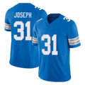 Punc D.Lions #31 Kerby Joseph Player Blue Limited Vapor F.U.S.E. Alternate Home Game Stitched Jerseys