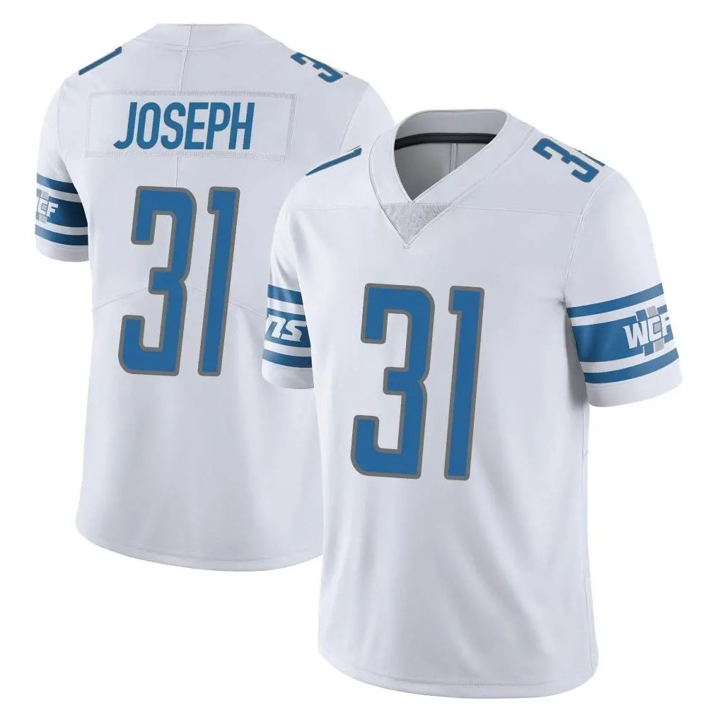 Punc D.Lions #31 Kerby Joseph Player White Limited Vapor Untouchable Home Game Stitched Jerseys