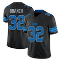 Punc D.Lions #32 Brian Branch Player Black Alternate Vapor F.U.S.E. Limited Home Game Stitched Jerseys