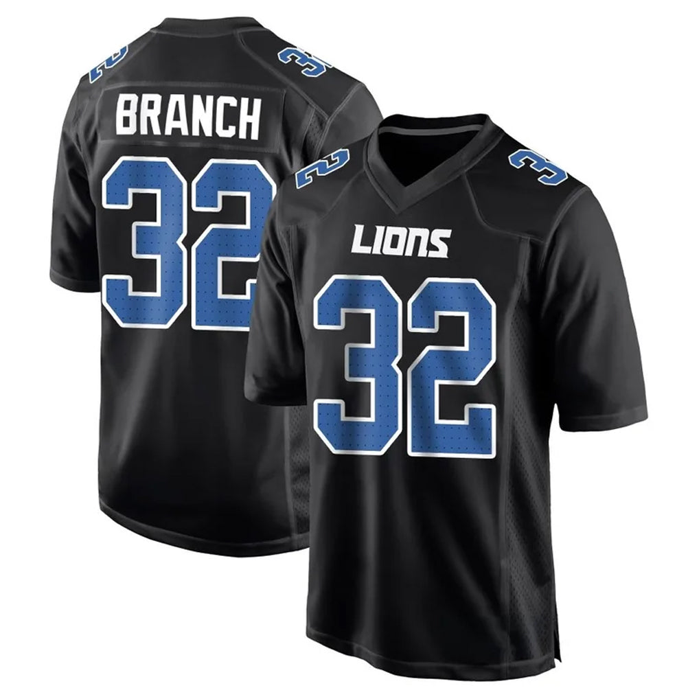 Punc D.Lions #32 Brian Branch Player Black Limited Fashion Stitched Jerseys