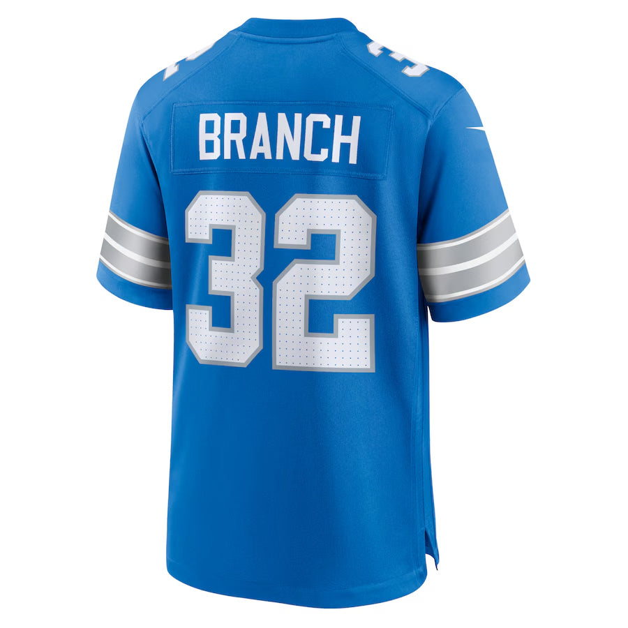 Punc D.Lions #32 Brian Branch Player Blue Home Game Stitched Jerseys