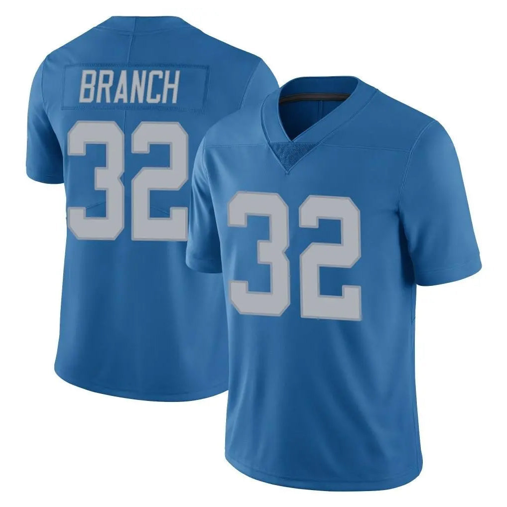 Punc D.Lions #32 Brian Branch Player Blue Limited Throwback Vapor Untouchable Stitched Jerseys
