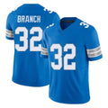 Punc D.Lions #32 Brian Branch Player Blue Limited Vapor F.U.S.E. Alternate Home Game Stitched Jerseys