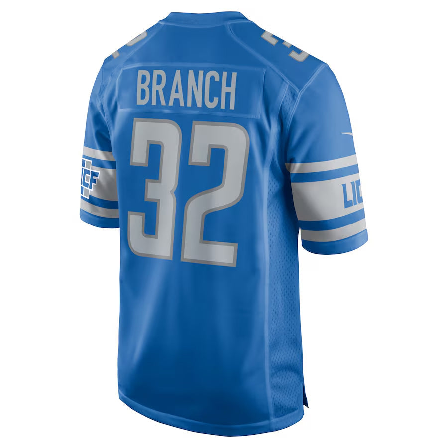 Punc D.Lions #32 Brian Branch Player Blue Replica Game Stitched Jerseys