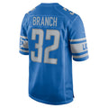 Punc D.Lions #32 Brian Branch Player Blue Replica Game Stitched Jerseys