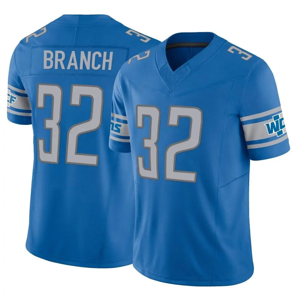 Punc D.Lions #32 Brian Branch Player Blue Vapor F.U.S.E. Limited Home Game Stitched Jerseys