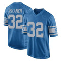 Punc D.Lions #32 Brian Branch Player Blue Vapor Untouchable Throwback Game Stitched Jerseys