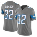 Punc D.Lions #32 Brian Branch Player Gray Vapor F.U.S.E. Limited Home Game Stitched Jerseys
