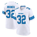 Punc D.Lions #32 Brian Branch Player White Alternate Home Game Stitched Jerseys