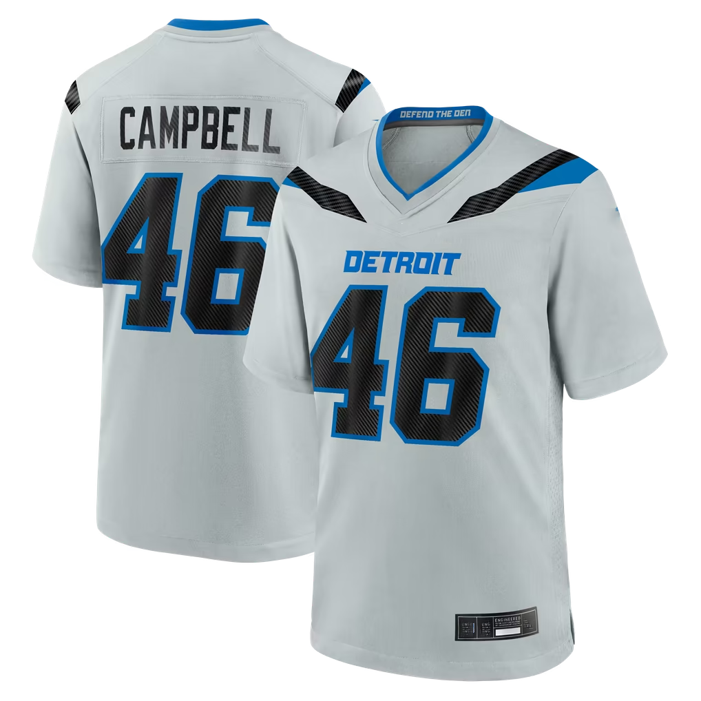 Punc D.Lions #46 Jack Campbell 2026 Rivalries Collection Game Stitched Jerseys