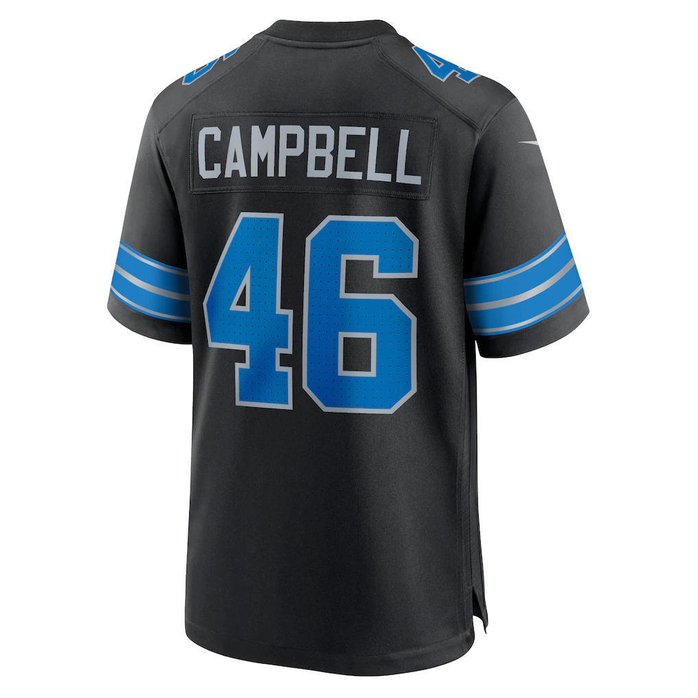 Punc D.Lions #46 Jack Campbell Black 2nd Alternate Game Stitched Jerseys