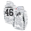 Punc D.Lions #46 Jack Campbell Player Arctic Camo Salute to Service Hoodies Limited Game Stitched Jerseys