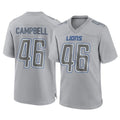 Punc D.Lions #46 Jack Campbell Player Gray Atmosphere Fashion Home Game Stitched Jerseys