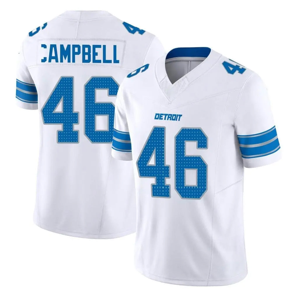 Punc D.Lions #46 Jack Campbell Player White Limited Vapor F.U.S.E. Alternate Home Game Stitched Jerseys