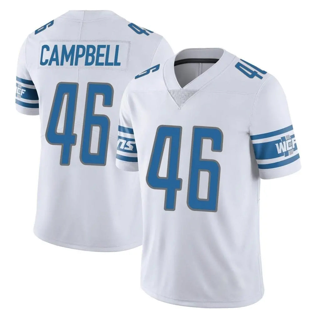 Punc D.Lions #46 Jack Campbell Player White Limited Vapor Untouchable Home Game Stitched Jerseys