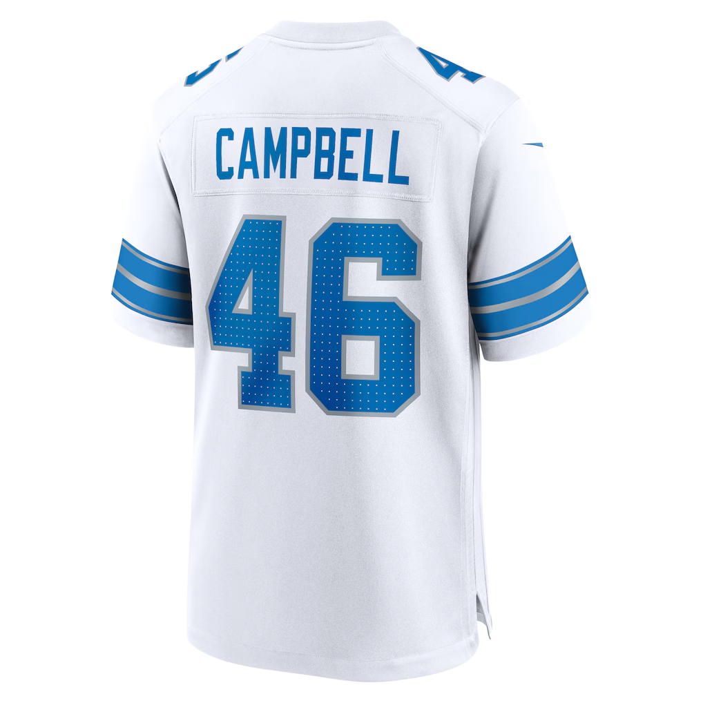 Punc D.Lions #46 Jack Campbell White White Game Stitched Jerseys