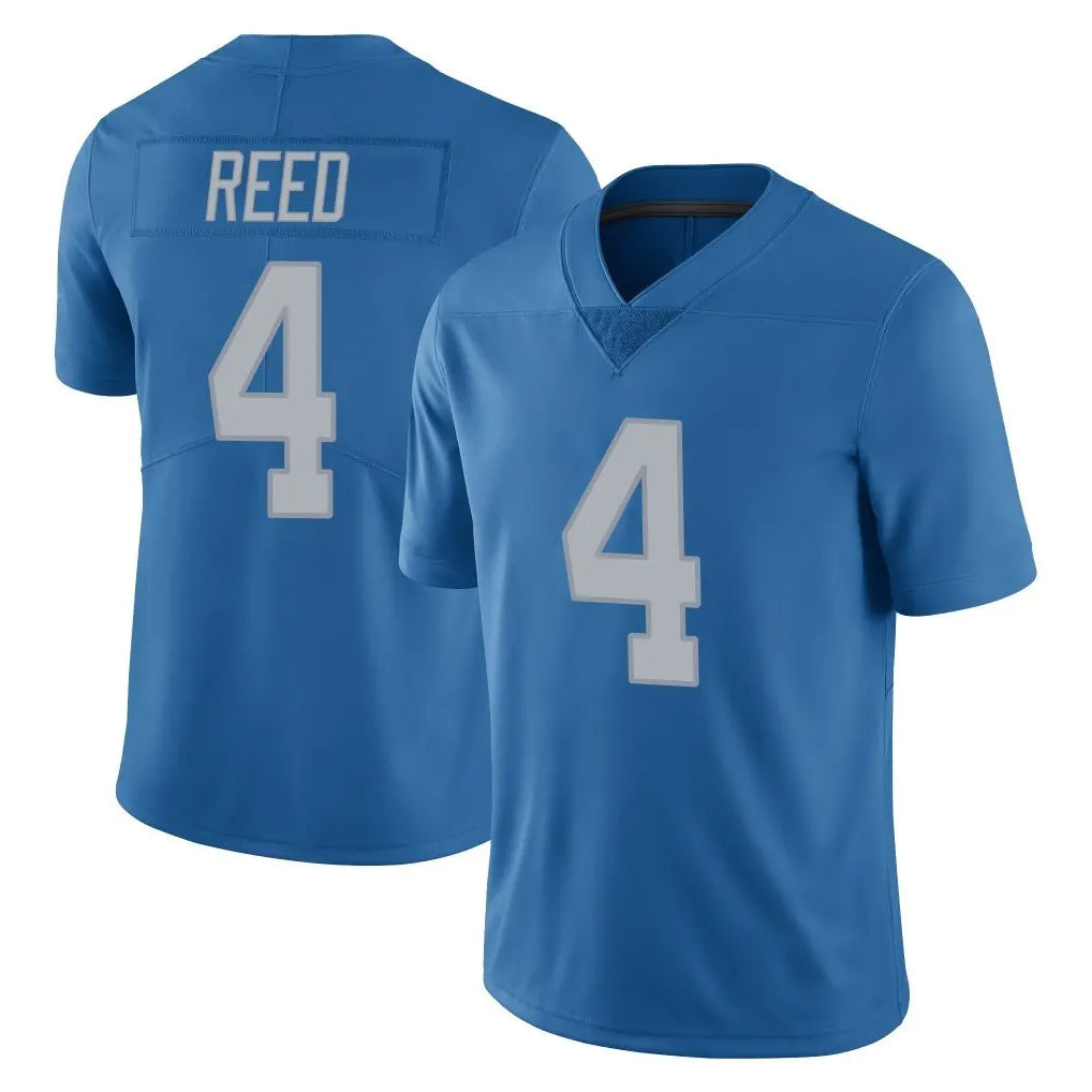Punc D.Lions #4 D.J. Reed Player Blue Limited Throwback Vapor Untouchable Stitched Jerseys