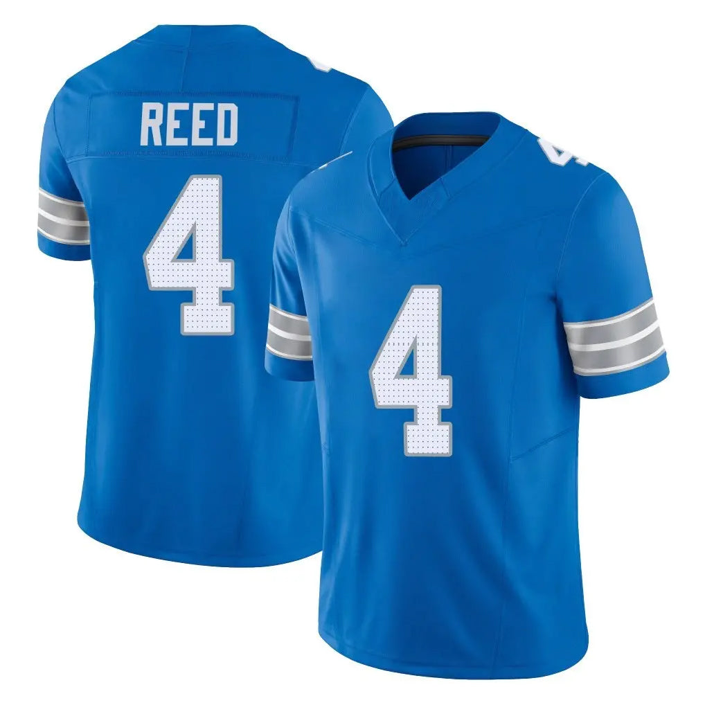 Punc D.Lions #4 D.J. Reed Player Blue Limited Vapor F.U.S.E. Alternate Home Game Stitched Jerseys