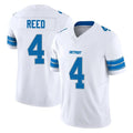 Punc D.Lions #4 D.J. Reed Player White Limited Vapor F.U.S.E. Alternate Home Game Stitched Jerseys