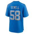 Punc D.Lions #58 Penei Sewell Player Blue Alternate Game Stitched Jerseys
