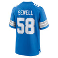 Punc D.Lions #58 Penei Sewell Player Blue Home Game Stitched Jerseys