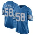 Punc D.Lions #58 Penei Sewell Player Blue Vapor Untouchable Throwback Game Stitched Jerseys
