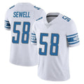 Punc D.Lions #58 Penei Sewell Player White Limited Vapor Untouchable Home Game Stitched Jerseys
