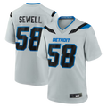 Punc D.Lions #58 Penei Sewell Silver 2026 Rivalries Collection Game Stitched Jerseys