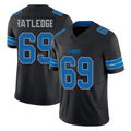 Punc D.Lions #69 Tate Ratledge Player Black Alternate Vapor F.U.S.E. Limited Home Game Stitched Jerseys