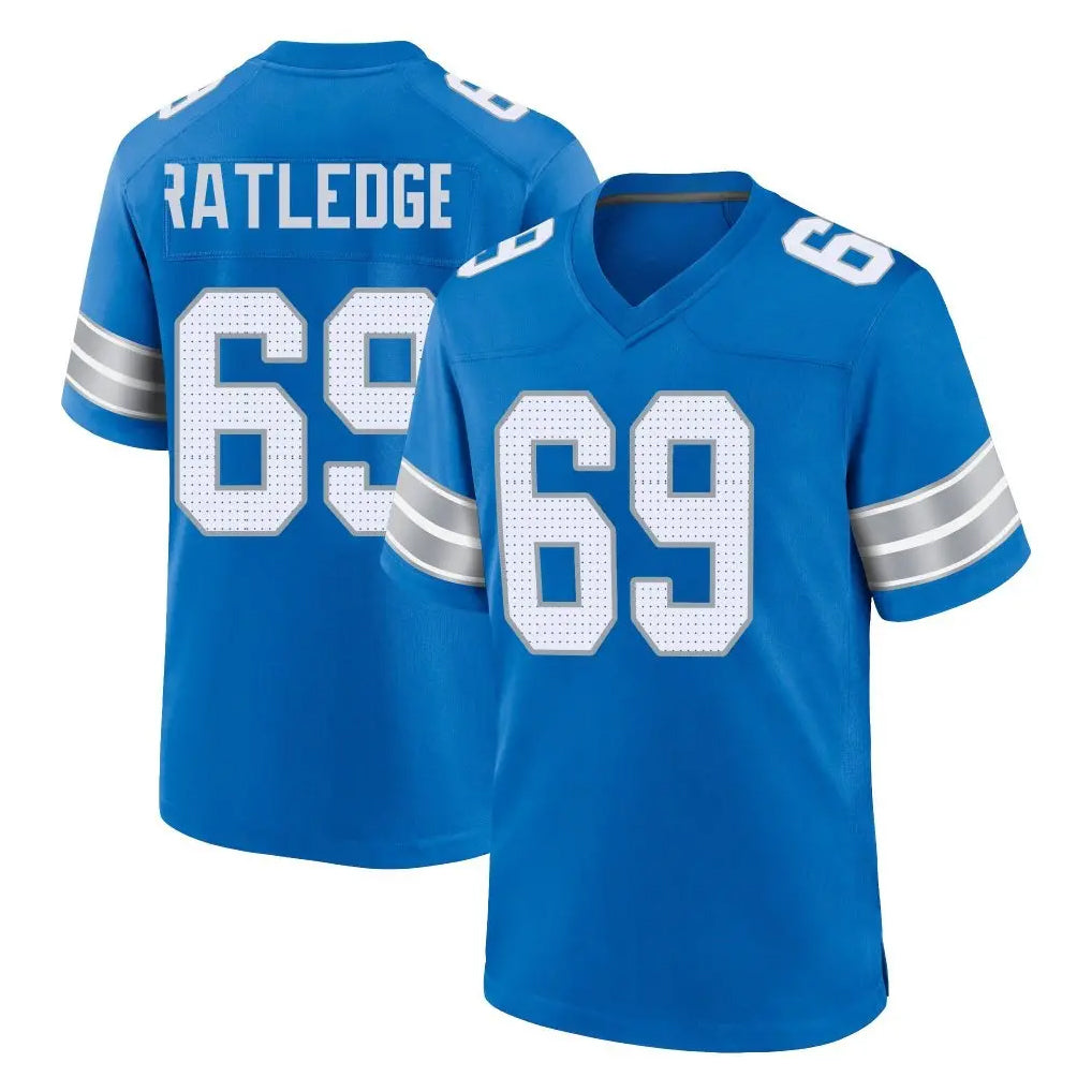 Punc D.Lions #69 Tate Ratledge Player Blue Alternate Home Game Stitched Jerseys