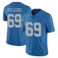 Punc D.Lions #69 Tate Ratledge Player Blue Limited Throwback Vapor Untouchable Stitched Jerseys