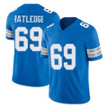 Punc D.Lions #69 Tate Ratledge Player Blue Limited Vapor F.U.S.E. Alternate Home Game Stitched Jerseys