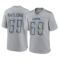 Punc D.Lions #69 Tate Ratledge Player Gray Atmosphere Fashion Home Game Stitched Jerseys
