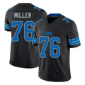 Punc D.Lions #76 Blake Miller Player Black Alternate Vapor F.U.S.E. Limited Home Game Stitched Jerseys