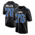 Punc D.Lions #76 Blake Miller Player Black Fashion Home Game Stitched Jerseys
