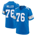 Punc D.Lions #76 Blake Miller Player Blue Alternate Home Game Stitched Jerseys