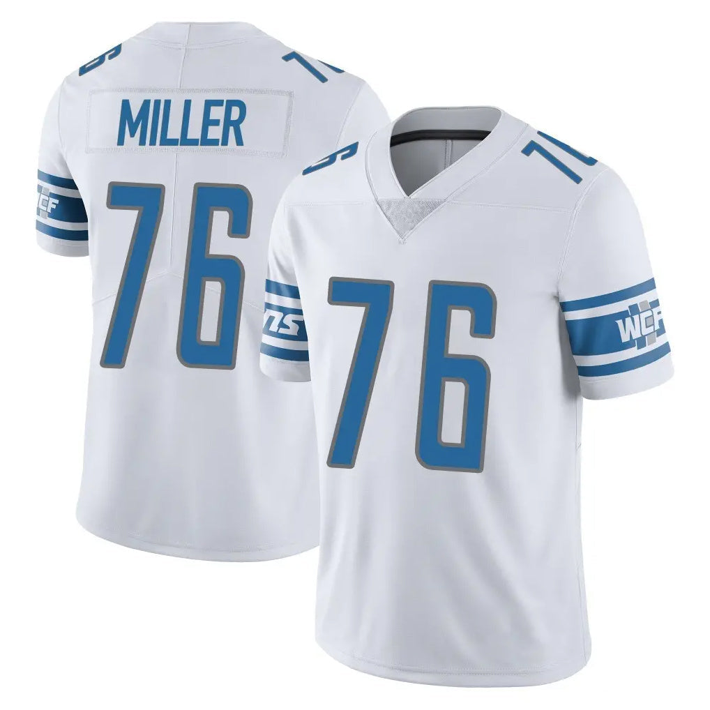 Punc D.Lions #76 Blake Miller Player White Limited Vapor Untouchable Home Game Stitched Jerseys