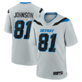 Punc D.Lions #81 Calvin Johnson Silver 2026 Rivalries Collection Game Stitched Jerseys