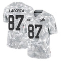 Punc D.Lions #87 Sam LaPorta Player Arctic Camo Salute To Service Limited Stitched Jerseys