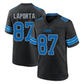 Punc D.Lions #87 Sam LaPorta Player Black Alternate Home Game Stitched Jerseys