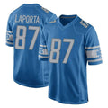 Punc D.Lions #87 Sam LaPorta Player Blue Home Game Stitched Jerseys