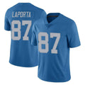 Punc D.Lions #87 Sam LaPorta Player Blue Limited Throwback Vapor Untouchable Stitched Jerseys