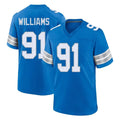 Punc D.Lions #91 Tyleik Williams Player Blue Alternate Home Game Stitched Jerseys