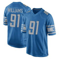 Punc D.Lions #91 Tyleik Williams Player Blue Home Game Stitched Jerseys