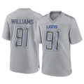 Punc D.Lions #91 Tyleik Williams Player Gray Atmosphere Fashion Home Game Stitched Jerseys
