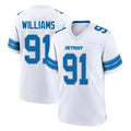 Punc D.Lions #91 Tyleik Williams Player White Alternate Home Game Stitched Jerseys